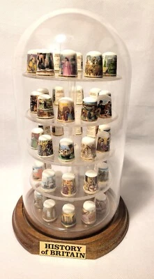 £69.99 • Buy History Of Britain Full Set 50 Thimble Collection With Display Case