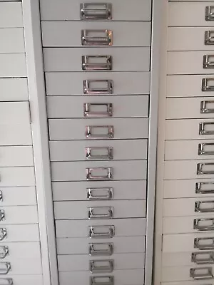 15 Drawer Grey Metal Filing Cabinet Used Very Good Condition Collection Brighton • £90