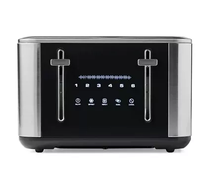 Farberware Touchscreen 4-Slice Toaster Stainless Steel And Black New • $25