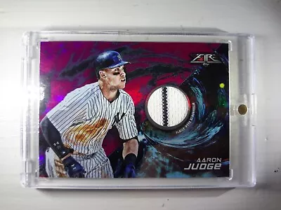 2018 Topps Fire Relics Magenta Player Worn Jersey Aaron Judge #25/25 Yankees • $125