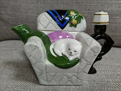 Miniature Teapot - Cat On Sofa • $11.50