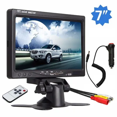 7  Inch TFT LCD CCTV Monitor HD Screen AV/RCA/VGA 800*480 Video For Car Truck RV • $35.90