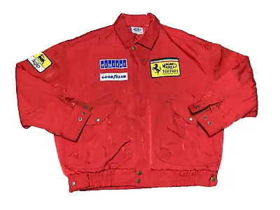 Ferrari Magneti Marelli Agip Goodyear Digital Vtg Jacket Size L Made In Japan • $199