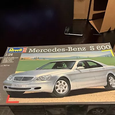 Mercedes-Benz S 600 1/24 Model Kit 07384 Revell 2000 Complete See Description • $58.99