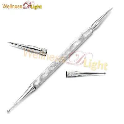 Nail Art Dotting Tool NEEDLE & DOTTER Double Ended Manicure NAIL Paint Designing • $10.30