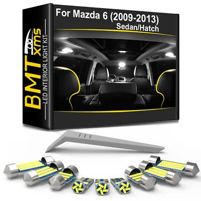 13Pcs Canbus For Mazda 6 GH Sedan/Hatch LED Interior Dome Lights Kit (2009-2013) • $13.68