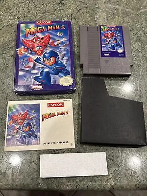 Mega Man 5 (Nintendo Entertainment System NES 1992) CIB Complete Authentic • $399.99