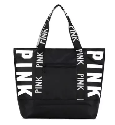 “ Pink “ Victoria Secret Tote Bag Women’s Travel Bag Black • $28