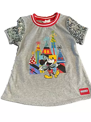 Girls Disney Parks Birthday Sequin Mickey Mouse Shirt -youth Small • $25