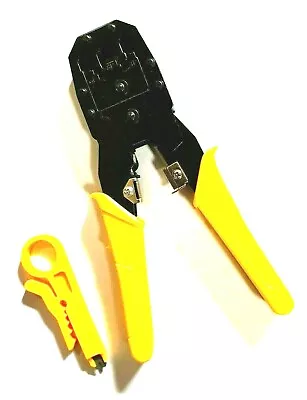 Network LAN Cable Crimping Tool Modular Crimper Plier RJ45 RJ11/12 Cat5/6 #1887 • $14