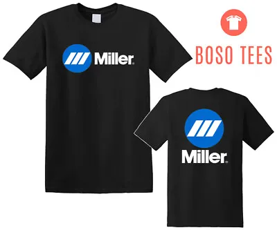 Miller Welding Equipment Logo Men Black T-Shirt Size S-5XL • $26.09