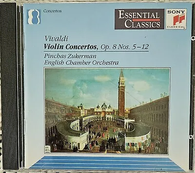 Vivaldi: Violin Concertos Op. 8 Nos. 5-12 (1994 Sony SBK 53513) Zukerman • $5.85