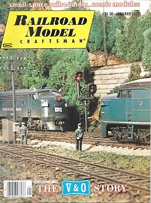 Railroad Model Craftsman Jan 1977 Frenda Mine V&O Virginia Scale Lumber Maine • $13.95