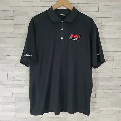 £10.90 • Buy Mens Nike Golf Dri Fit Polo Shirt Black Large APC