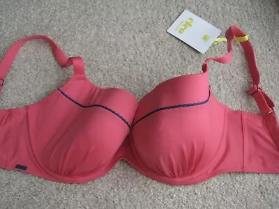 New 28H Cleo Panache Lucille Bikini Top Moulded Cups Pink • £9.99