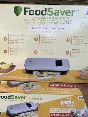 $59 • Buy Food Saver Vacuum Sealer Special Value Pack, Compact Machine With Bags (New)