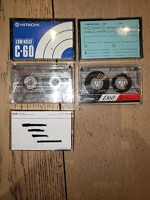 Blank C60 Audio Cassettes (selling In Batches Of 5) • £1.50