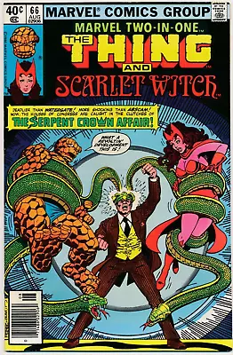 Marvel Two-In-One (Marvel 1974 Series) #66 NM Thing And Scarlet Witch • $8.99