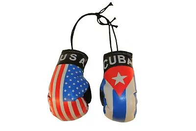 USA & CUBA Country Flags Mini BOXING GLOVES .. New • $5.99