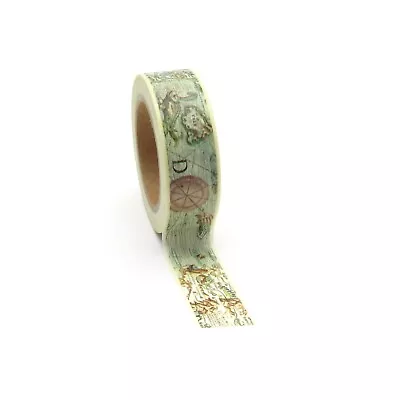 $5.50 • Buy Map Washi Tape Travel World Atlas 15mm X 10m