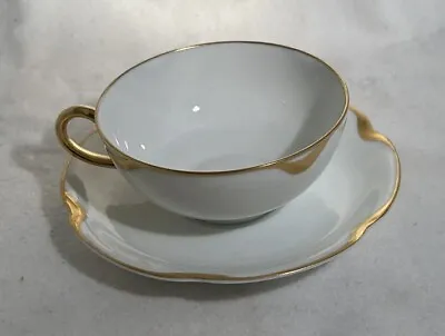 Haviland Limoges Silver Anniversary Tea Cup & Saucer • £9.45