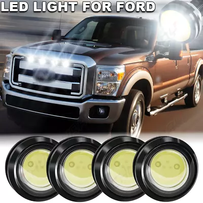 4 X White LED Light Raptor Style Front Grille Light For Ford Maverick 2022-2024 • $10.99