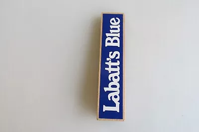 Vintage RARE Labatt's Blue Beer 4 Sided Wedge-Style Wooden Beer Tap Handle NEW • $14.95