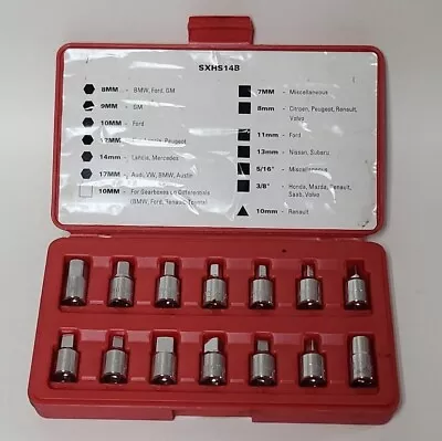 Sxhs14b Mactools Mac Tools 14-pc Drain Plug Socket Set • £31