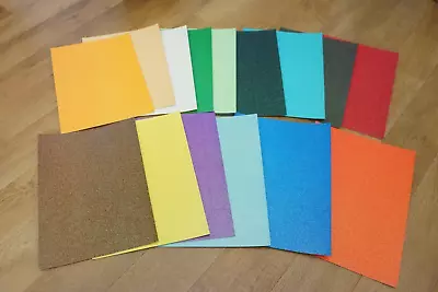 QVC 15 X A4 Glitter Card Stock MIXED COLOURS Premium Quality • £5.99