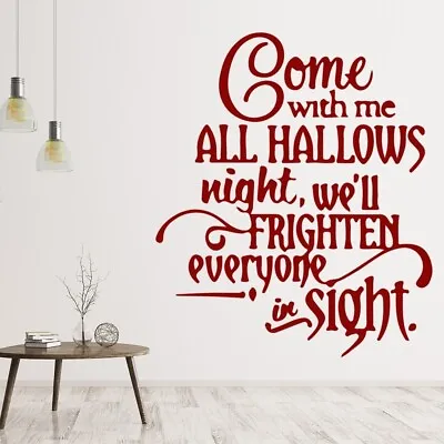 All Hallow's Eve Halloween Wall Sticker WS-51646 • £16.98