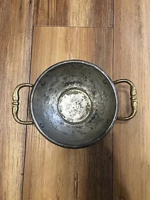 Small Vintage Solid Brass Bowl Cup • $27.99
