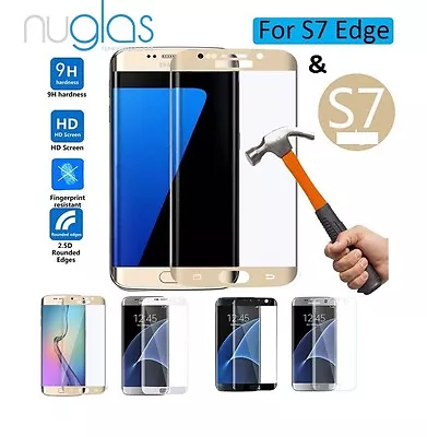  Nuglas Corning Tempered Glass Screen Protector For Samsung Galaxy S7 Edge • $5.99