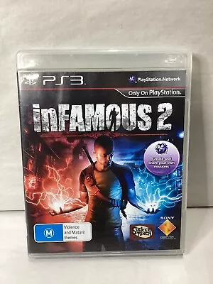 Infamous 2 - Sony Playstation 3 PS3 - Includes Manual - 001 • $13.99