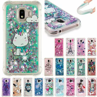 $11.96 • Buy For Samsung Galaxy J2 Pro J5 J8 Patterned Dynamic Glitter Quicksand Case Cover