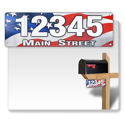 Curb-N-Sign® 911 Address Sign Double Sided Ultra Reflective • $39.95