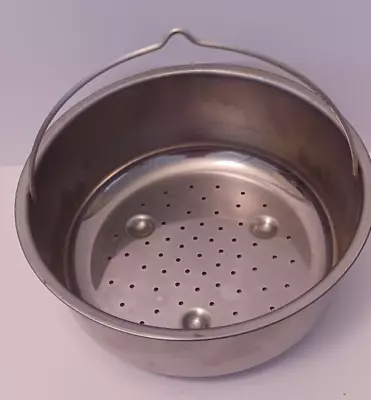 Stainless Steel Steamer Basket Insert With Handle 8  Diameter Insert Only • $11.99