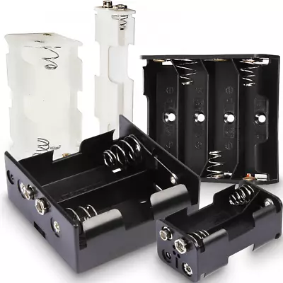 £2.99 • Buy Battery Holders Replacement Repair Black White AA AAA C D Type Cell Batteries