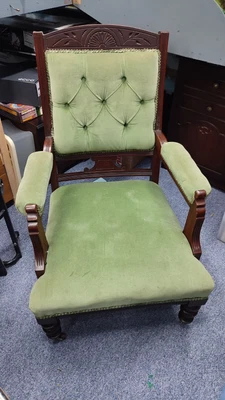 £95 • Buy Beautiful Antique Victorian  Country Mens & Ladies Chairs