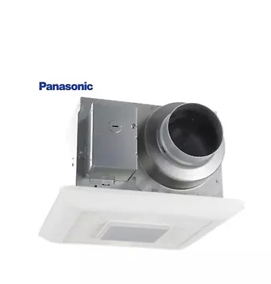 Panasonic FV-1115VQL1 50 CFM 0.5 Sone Ceiling Mounted LED Exhaust Fan Smart Flow • $200
