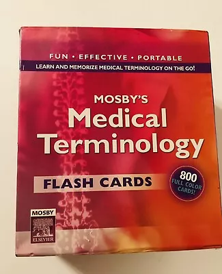 Mosby's Medical Terminology Flash Cards  Cards 800 Full Color Cards • $12.75