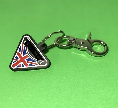 Rubber Keychain Key Ring For Triumph Motorcycle Bike Racing Red Black Blue Decal • $15.64