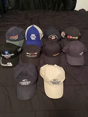 Mens Nascar Hat Lot. Some New Some Used. Some Vintage. (10) Hats • $15