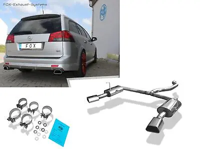 Duplex Sports Exhaust Vauxhall Vectra C Caravan OPC Per 142x78mm Trapezoidal • $842.78