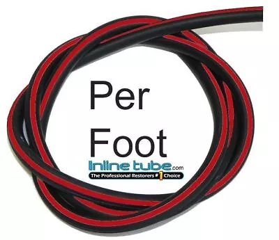 $5.95 • Buy 1964-81 Gm Vacuum Engine Hose Ribbed Red Stripe 5/32 3 Ribs - Sold By The Foot