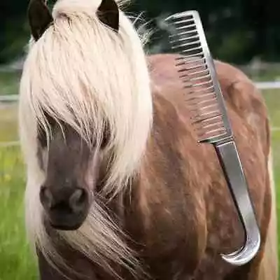 Horse Grooming Brush Massage Curry Comb Mane Tail Rake Care Farrier Tool Equine • $23.48