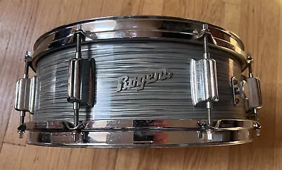 $903.33 • Buy Rogers Powertone 5x14   Snare Drum Vintage 1960's Steel Gray Ripple Holiday Set