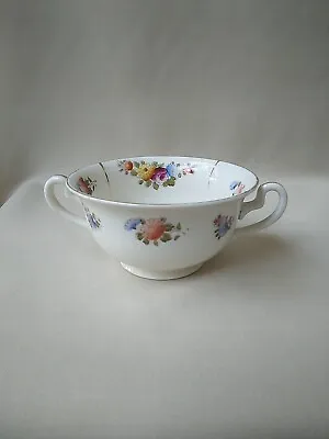 Mikori Ware Hand Painted Flowered Bowl With 2 Handles And Gold • $7.95