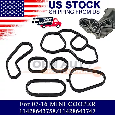 For Mini Cooper Oil Cooler Seal And Filter Housing Gasket Set OEM • $9.39