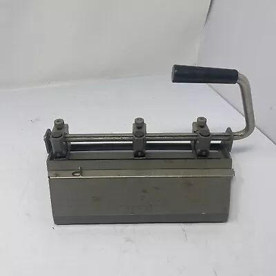 Vintage BOSTON 3 Hole Punch STD Heavy Duty Metal Office Paper Puncher. • $22.50