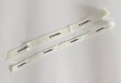 Chanel Logo White Ribbons Gift Wrapping Authentic Designer Brand Theme • £8.99